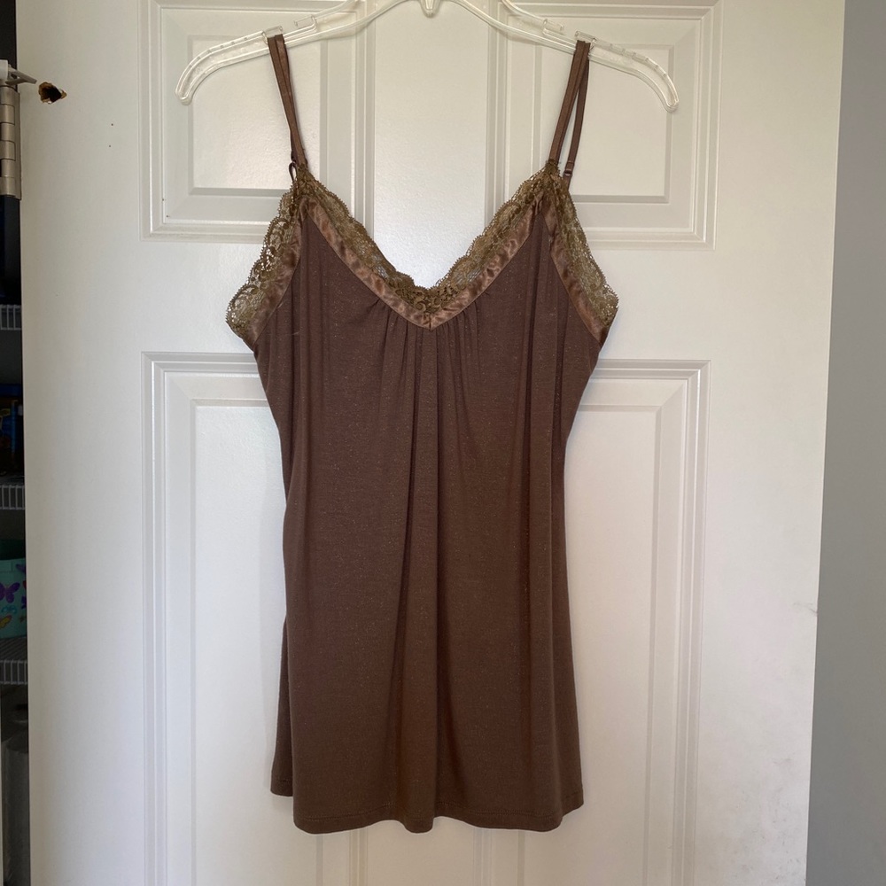 Express Tank Top with lace detail, size medium